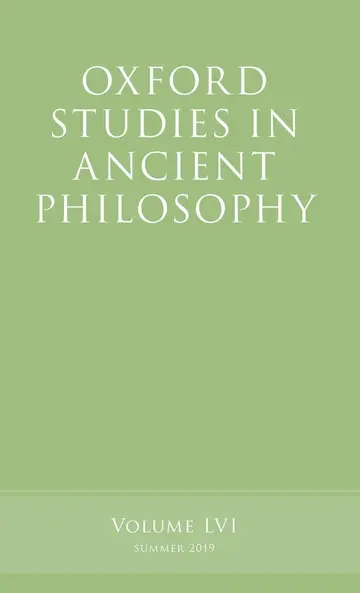 Cover of Oxford Studies in Ancient Philosophy, Volume 56