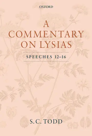 Cover of A Commentary on Lysias, Speeches 12-16