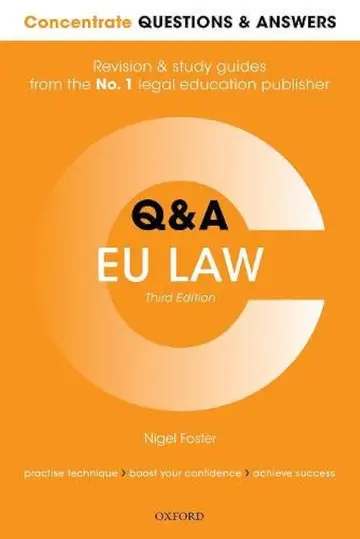 Cover of Concentrate Questions and Answers EU Law