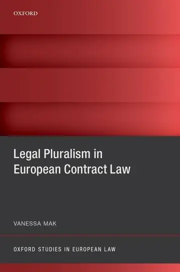 Cover of Legal Pluralism in European Contract Law