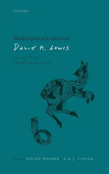 Cover of Philosophical Letters of David K. Lewis