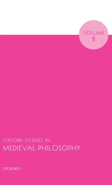 Cover of Oxford Studies in Medieval Philosophy (8)