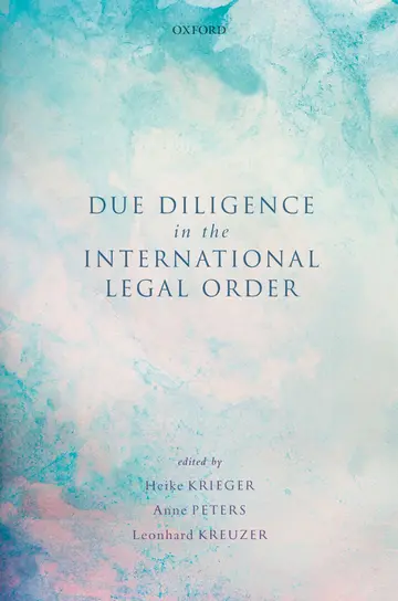 Cover of Due Diligence in the International Legal Order