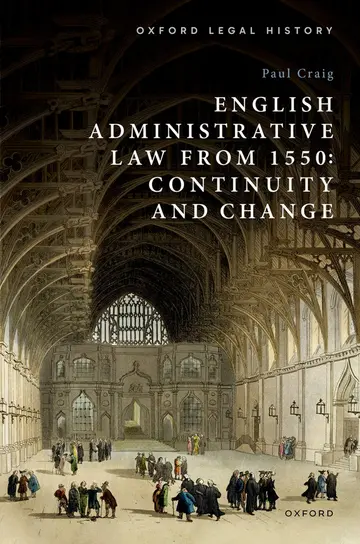 Cover of English Administrative Law from 1550