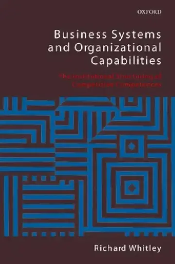 Cover of Business Systems and Organizational Capabilities