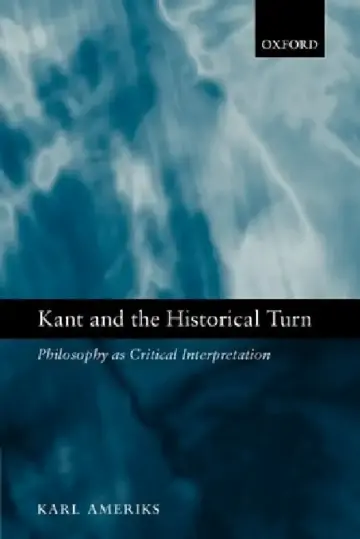Cover of Kant and the Historical Turn