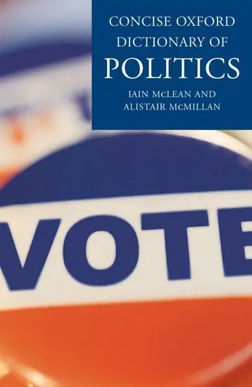 Cover of The Concise Oxford Dictionary of Politics