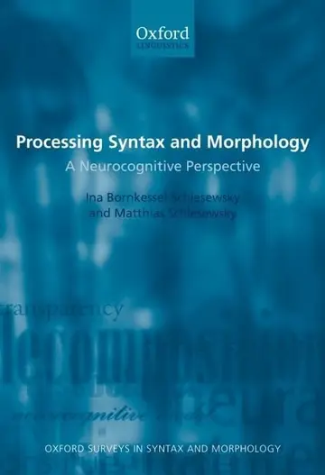 Cover of Processing Syntax and Morphology