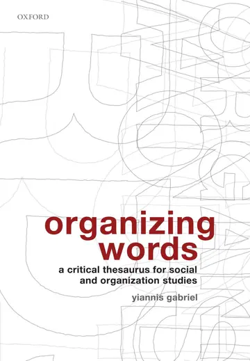Cover of Organizing Words