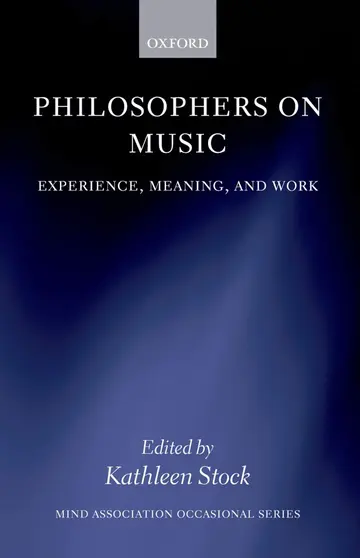 Cover of Philosophers on Music