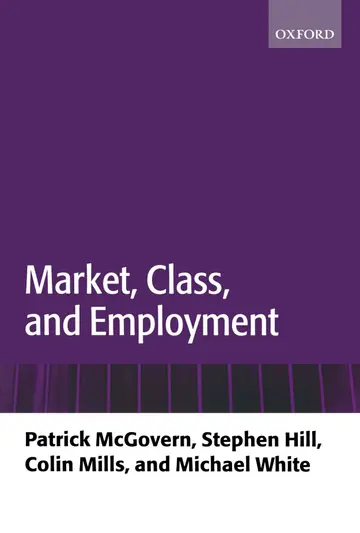 Cover of Market, Class, and Employment