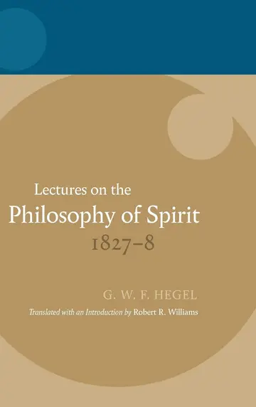 Cover of Lectures on the Philosophy of Spirit 1827-8