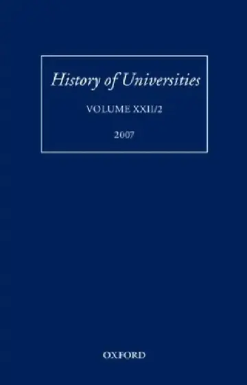 Cover of History of Universities