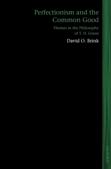Cover of Perfectionism and the Common Good