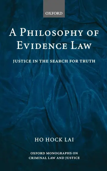 Cover of A Philosophy of Evidence Law