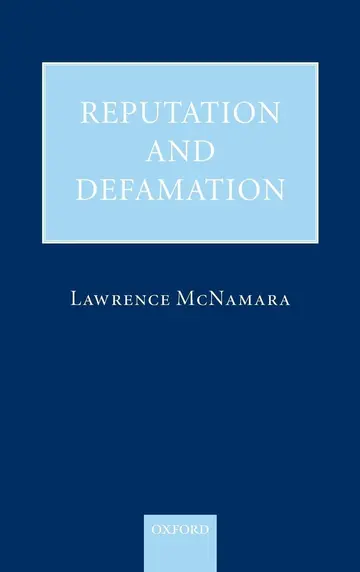 Cover of Reputation and Defamation