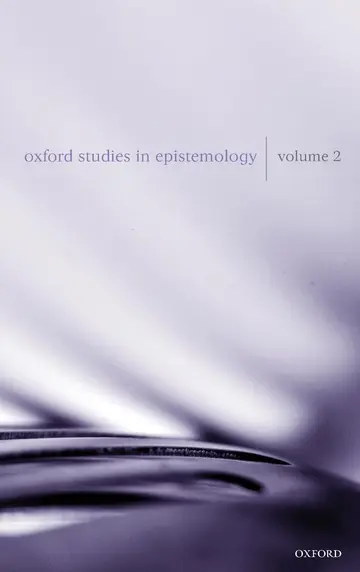 Cover of Oxford Studies in Epistemology