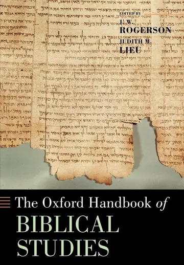 Cover of The Oxford Handbook of Biblical Studies