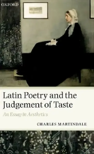 Cover of Latin Poetry and the Judgement of Taste