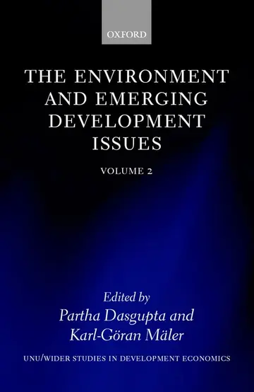 Cover of The Environment and Emerging Development Issues