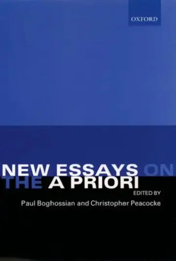 Cover of New Essays on the a Priori
