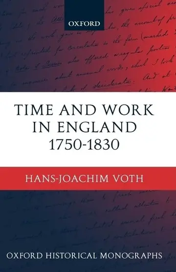 Cover of Time and Work in England 1750-1830