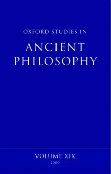 Cover of Oxford Studies in Ancient Philosophy