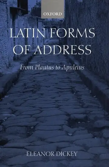Cover of Latin Forms of Address