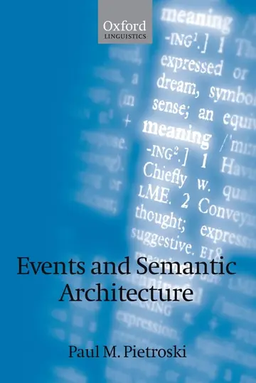Cover of Events and Semantic Architecture