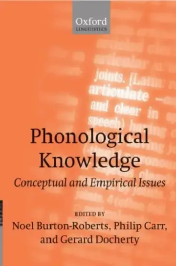 Cover of Phonological Knowledge