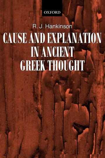 Cover of Cause and Explanation in Ancient Greek Thought