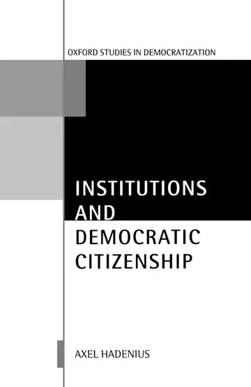 Cover of Institutions and Democratic Citizenship