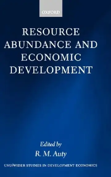 Cover of Resource Abundance and Economic Development