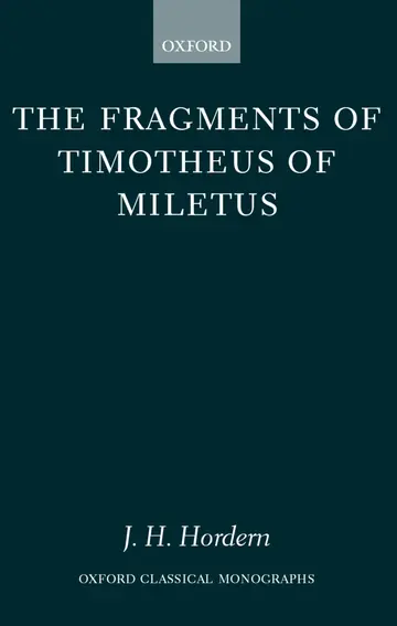 Cover of The Fragments of Timotheus of Miletus