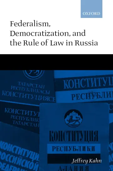 Cover of Federalism, Democratization, and the Rule of Law in Russia