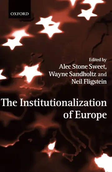 Cover of The Institutionalization of Europe