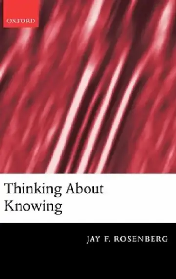 Cover of Thinking about Knowing