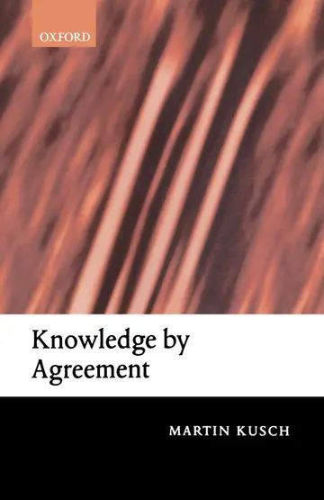 Cover of Knowledge by Agreement