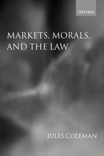 Cover of Markets, Morals, and the Law