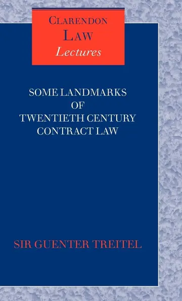 Cover of Some Landmarks of Twentieth Century Contract Law
