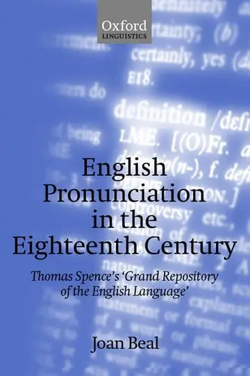 Cover of English Pronunciation in the Eighteenth Century