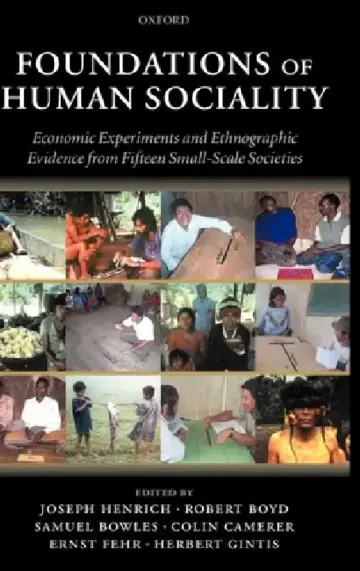 Cover of Foundations of Human Sociality