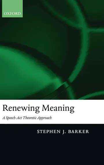 Cover of Renewing Meaning