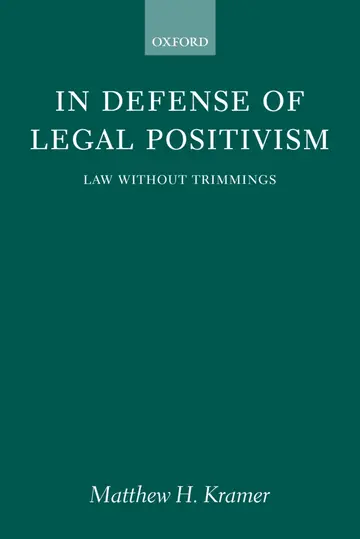 Cover of In Defense of Legal Positivism