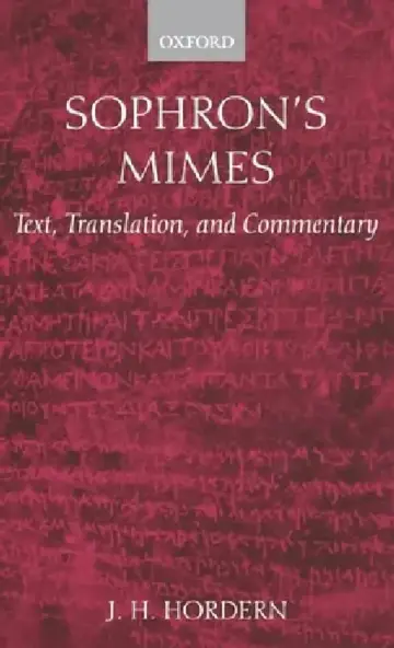 Cover of Sophron's Mimes