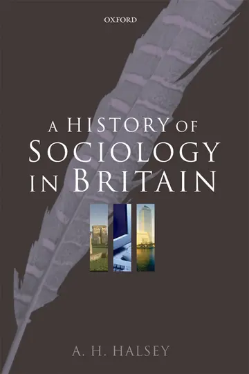 Cover of A History of Sociology in Britain