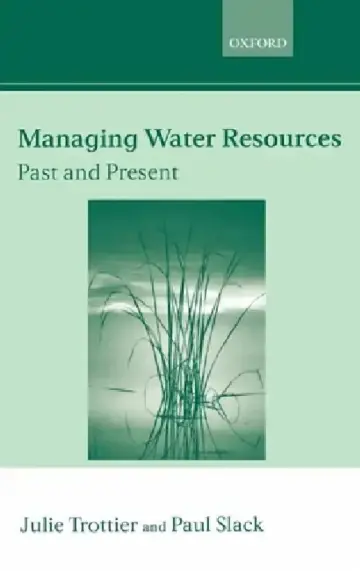 Cover of Managing Water Resources, Past and Present