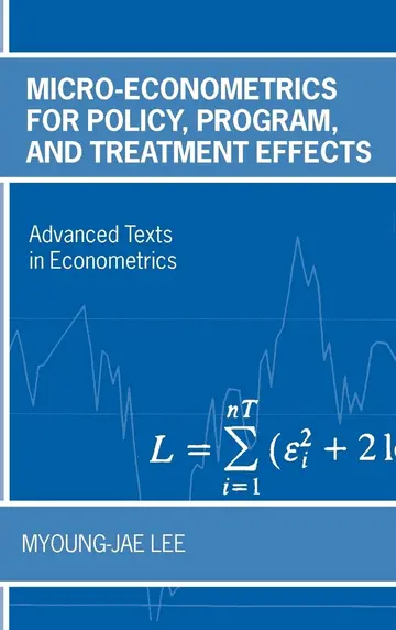 Cover of Micro-Econometrics for Policy, Program, and Treatment Effects