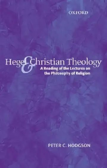 Cover of Hegel and Christian Theology