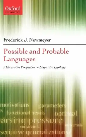 Cover of Possible and Probable Languages